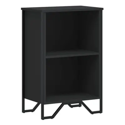 (black, x x 74.5 cm) vidaXL Bookcase Bookshelf Book Rack Storage Cabinet Sonoma Oak Engineered W