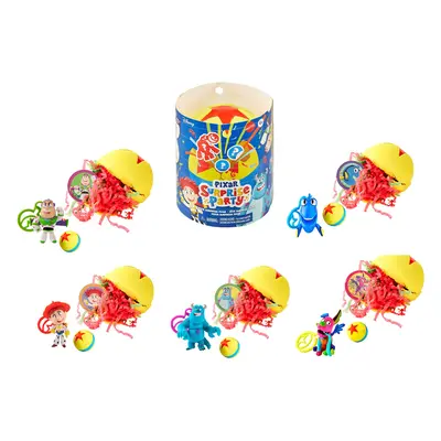 Mattel Pixar Surprise Party Crushable Pinata Ball with Clippable Movie Character Figure Bouncy B