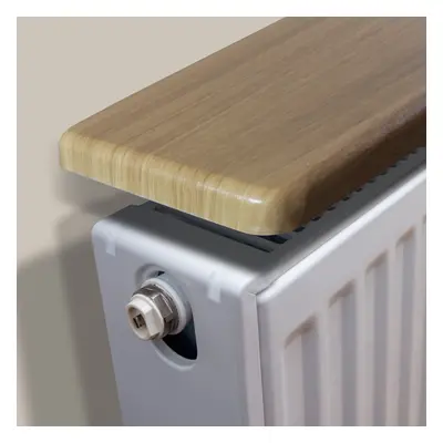 Oak Radiator Shelves with Radiator Shelf Brackets (600x150x18mm)