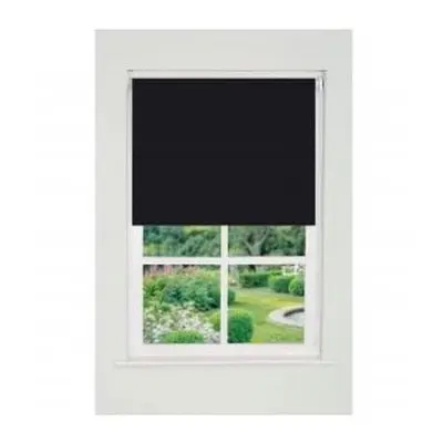 Plain Straight Edge Daylight Roller Blind 165cm Drop x 140cm Black