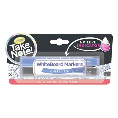 Crayola Take Note Whiteboard Marker with Chisel Tip 2pcs