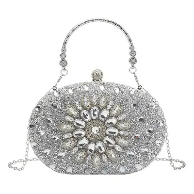 Evening Clutch Purse Rhinestone Clutch Purses for Women,Party Pearl Purses for Women Evening Wed