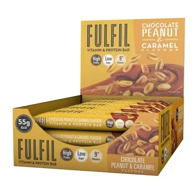 FULFIL Vitamin and Protein Bar Chocolate Peanut & Caramel Flavour, x 55g