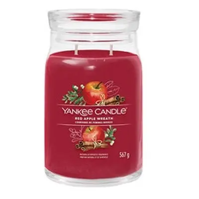 Yankee Candle - Red Apple Wreath Signature Candle ( vÄnec z ÄervenÃ½ch jablek ) - VonnÃ¡ svÃ­Ä