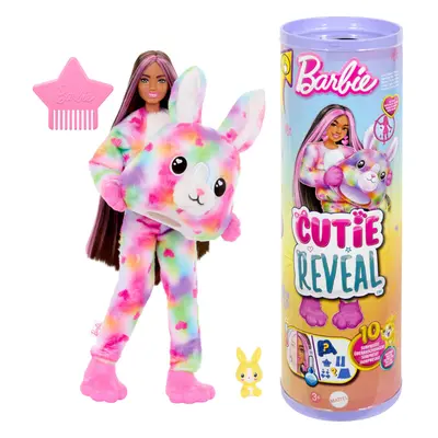 Barbie Cutie Reveal Doll & Accessories Color Dream Series Tie-Dyed Bunny Costume & Surprises Inc