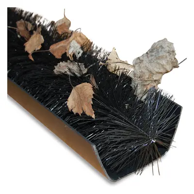 (36M) Groundmaster - Black Gutter Guard Brush - Drain Debris Downpipe Leaves Filter