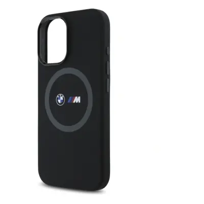 BMW Series Silicone Hardcase with Printed Ring MagSafe Case for iPhone 6.1" Black - BMHMP16S23SR