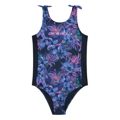 (5-6 Years, Blue) Animal Girls Vacation One Piece Swimsuit