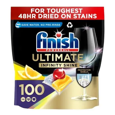 Finish Ultimate Infinity Shine Dishwasher Tablets, LEMON, Dishwasher Tablets