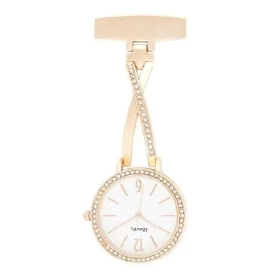 Ravel nurses criss cross FOB watch Rose Gold R1106.04-Rose Gold