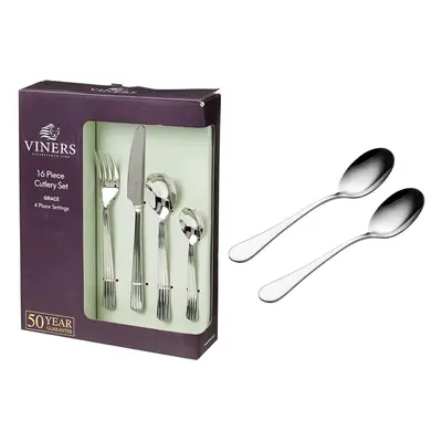 Viners Grace Piece 18/10 Silver Stainless Steel Cutlery Set