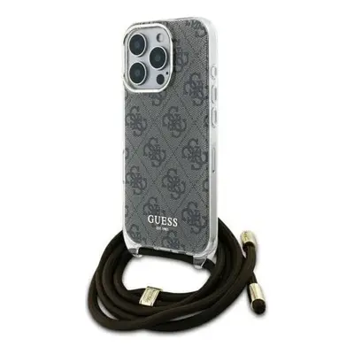 Guess Crossbody Cord 4G Print Case for iPhone Pro 6.3" Brown - GUHCP16LHC4SEW