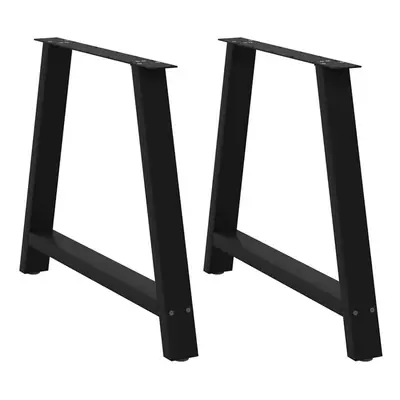 (black, x (72-73) cm) vidaXL Coffee Table Legs A-Shaped Desk Legs Metal Bar Stand DIY pcs Steel