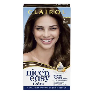 clairol Nice n Easy Permanent Hair colour Natural Medium Brown