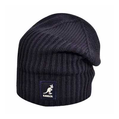 KANGOL Fashioned Cuff Pull On Beanie Warm Hat Knitted Cap - Atlantis (Navy)