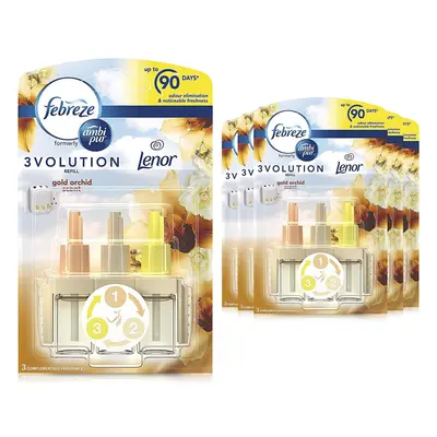 Febreze Ambi Pur 3Volution Air Freshener Plug-In Diffuser Refill, ml (20 ml x 6), Odour Eliminat