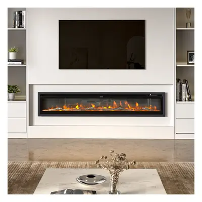 70 Inch Electric Fireplace with Remote Flame Colours 900W/1800W