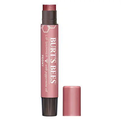 Burt's Bees 100% Natural Moisturizing Lip Shimmer, Peony - Tube