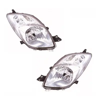 For Toyota Yaris Mk2 2006-6/2009 Headlights Headlamps Pair O/S & N/S