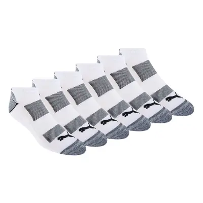 PUMA Mens Pack Low Cut Socks White Traditional