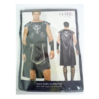 Medium Black Men's Gladiator Costume - Fancy Dress Roman Warrior Adult Spartan - costume gladiat