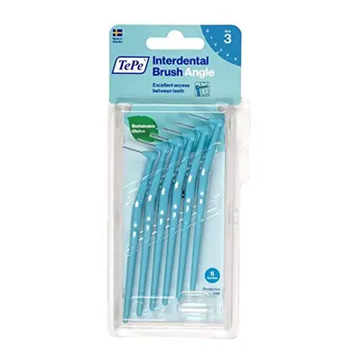 TePe Angle Blue Interdental Brushes (0.6mm - Size 3) - Easy and simple interspace cleaning with 