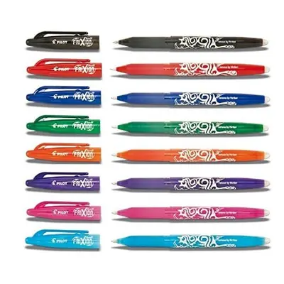 Pilot Assorted Colour Pack Frixion Rollerball Erasable Pens Pen 0.7mm Nib Tip 0.35mm Line BL-FR7