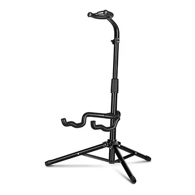 CAHAYA Guitar Stands with Neck Holder Folding Tripod Floor Metal Universal Holder, for Acoustic 