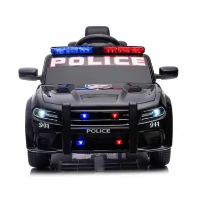 Licensed Kids Ride On 12V Electric Dodge Police Car - Black