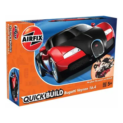 Airfix J6020 Quick Build Bugatti Veyron Model, Black/Red