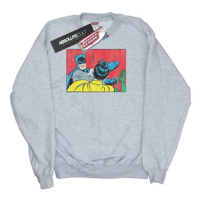 (L, Sports Grey) DC Comics Womens/Ladies Batman Robin Slap Sweatshirt