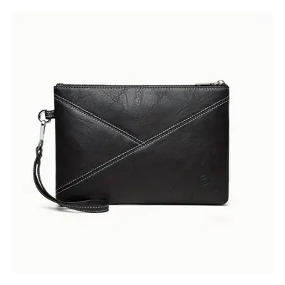 Mens Clutch Bag With Wristlet Casual Leather Handbag Lightweight Phone Storage Bag Wallet