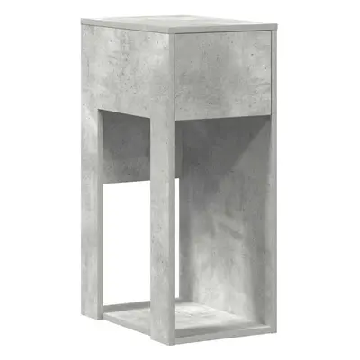 (concrete grey) vidaXL Computer Tower Stand with Drawer Old Wood 30x44x74 cm pc tower stand