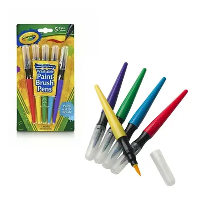 Crayola No-Drip Non-Toxic Paint Brush Pen Set, Set Of