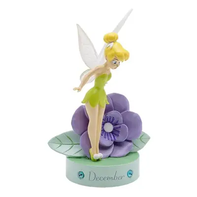 Disney Tinkerbell Hand Painted Birthday Figure with Birthstone - December