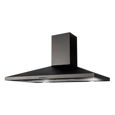 SIA CHL90BL 90cm Black Pyramid Chimney Cooker Hood Kitchen Extractor Fan