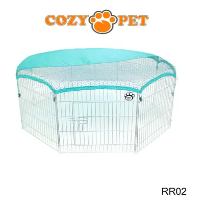 Rabbit Run Cozy Pet Galvanised for Outdoor Use Guinea Pig Playpen Hutch RR02