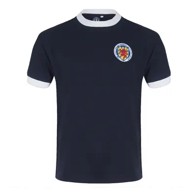 (Navy Blue No.10, Small) Scotland Official Gift Mens Retro / World Cup Football Kit Shirt Navy