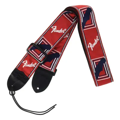 Fender Monogrammed guitar Strap 2in RedWhiteBlue