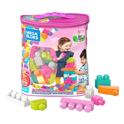 Mega Bloks DCH54 Big Building Bag, Pink, Pieces