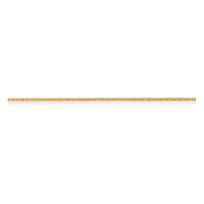 Jewelco London 18ct Yellow Gold - Curb Pendant Chain Necklace - 1.75mm gauge - CBNR02025E