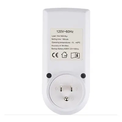 (US Plug) Plug-in 24h Digital Electronic Timer Switch Socket Automation Programmable