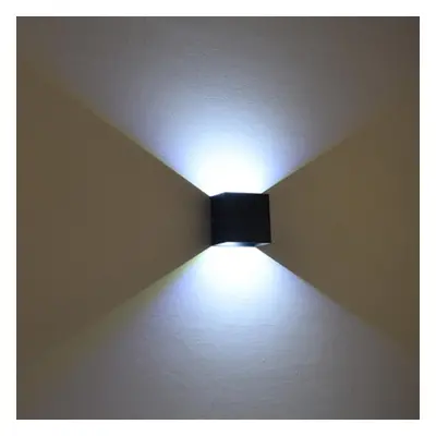 (Black, White Light) Modern 12W COB LED Up Down Wall Lamp Non-waterproof for Indoor Aisle Living