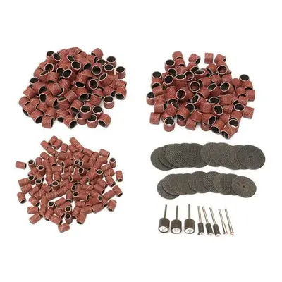 326pcs 80Grit Drum Sanding Kit With Resin Cutting Wheel Disc And Mandrels