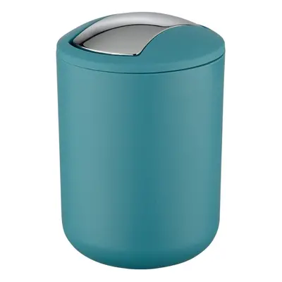 Wenko "Brasil Swing Cover Bin, Petrol Blue, Small