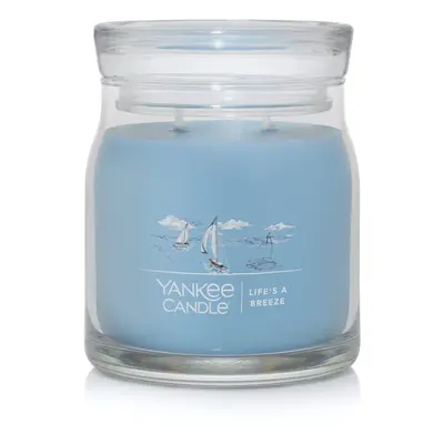 Yankee Candle Lifes A Breeze Scented Signature 13oz Medium Jar 2Wick Candle Over Hours of Burn T