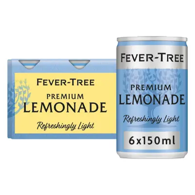 FEVER-TREE Light Lemonade - Cans (6x150ml) (Pack of 4)