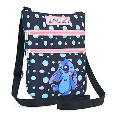 Stitch Bag for Girls, Lilo and Stitch Cross Body Bag (Black)