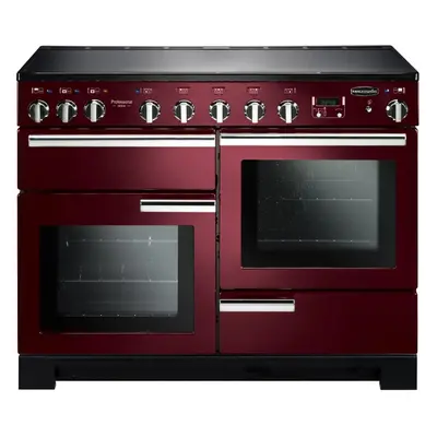 Rangemaster PDL110EICY/C Professional Deluxe Induction Cranberry 110cm Range Cooker - Red - A Ra