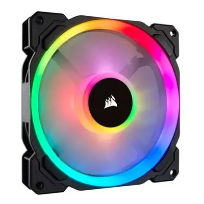 Corsair LL140 14cm PWM RGB Case Fan, LED RGB Dual Light Loop, Hydraulic Bearing